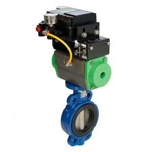 Wafer Pattern Butterfly Valve with Spring Return Actuator and 4-20mA Electro Pneumatic Positioner